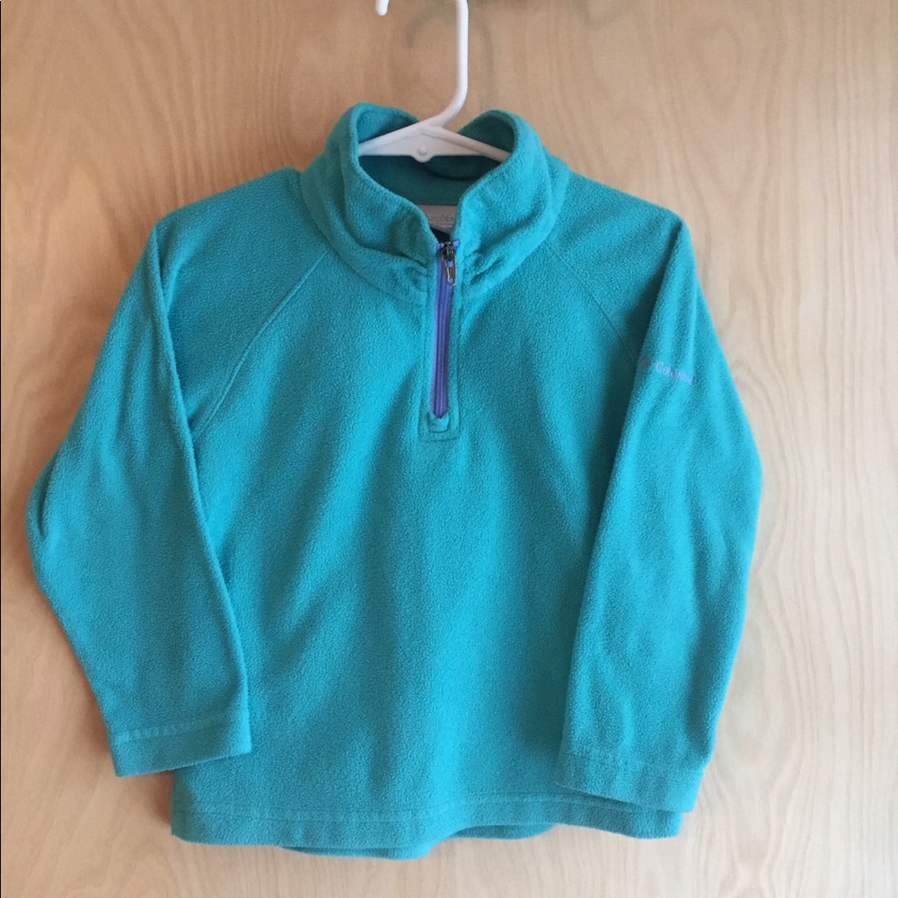 Turquoise Columbia fleece, 3T. VGUC!